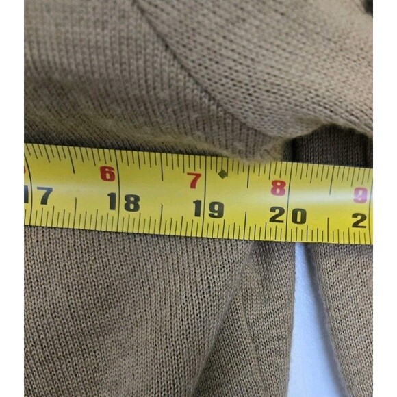 VTG Cherry Lewis Cardigan Womens M Sweater Brown Wool Blend England Casual Fall - Picture 6 of 7